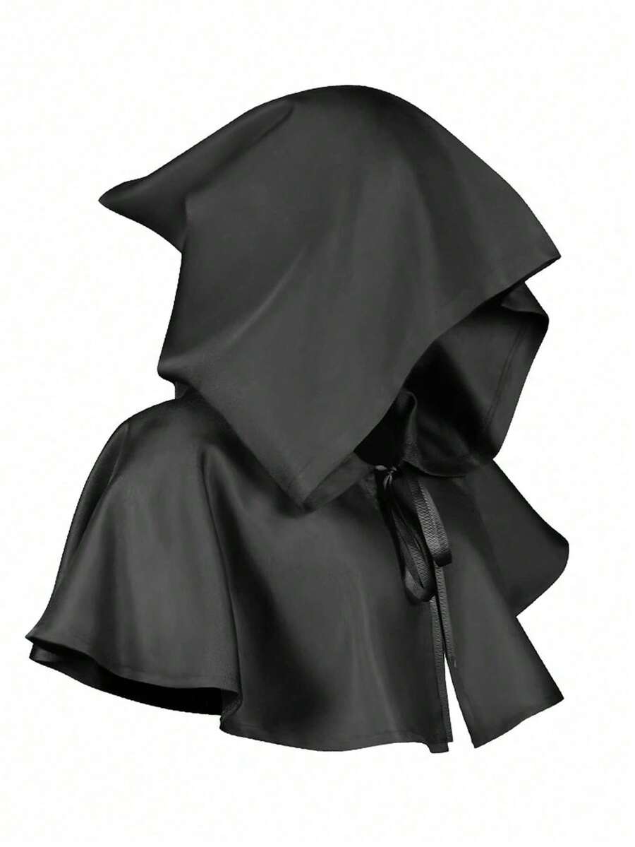 Halloween Cloak Set - Grim Reaper Cloak - Medieval Hooded Cloak - Wizard Headpiece Cloak - Multicolor - View 1