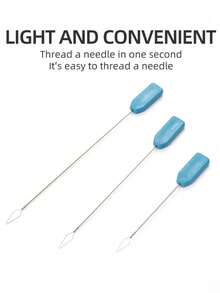 Blue Handle Threading Tool, Sewing Machine Thread Guide Device, Long Universal Threading Needle Guide For Home And Industrial Sewing Machines, Blue Plastic Handle - Multicolor - View 7