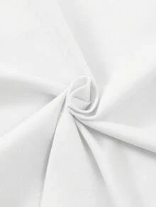 Autumn/Winter Ribbed Cotton Long Sleeve Top For Girls, Casual Sporty College Style - White - View 8