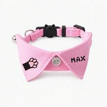 Kalung Kucing Personalisasi dengan Nama & Jejak Kaki Kustom - Cocok untuk Pemakaian Sehari-hari, Properti Foto, Lonceng & Gesper, Dasi Kupu-kupu Ringan dan Nyaman untuk Label, Papan Nama, untuk & Jalan-jalan - MultiWarna - View 11