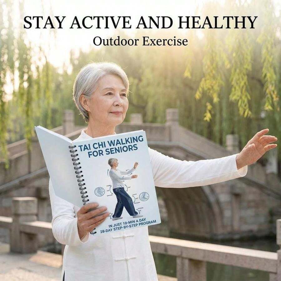 Tai Chi Footwork Training Manual For Seniors: 28-Day Step-By-Step Guide -- Designed Specifically For Adults Over 60, Combining Biomechanical Principles And Visual Balance Techniques To Help You Improve Mobility - Tai Chi Step Training - View 1