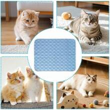 1PC Dog Pee Pad/Pet Bed Mat/Cooling Fabric Pet Cooling Pad/Lightweight Washable/Pet Cage, Pet Bed, Car, Outdoor, Indoor/Outdoor Pet Cooling Mat (Dog Supplies/Dog Accessories/Pet Supplies/Canine Supplies/Happy Puppy/Puppy) - Multicolor - View 11