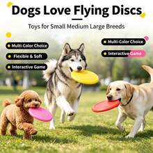 Pet Supplies, Silicone Soft Flying Disc, Durable And Bite-Resistant Flying Disc, Dog Training Toy, Suitable For All Breeds Of Dogs To Play - Multicolor - View 2