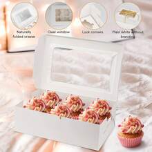 Pastry Packaging Boxes - White - View 9