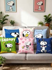 Splendor Colorful Pattern Throw Pillow Covers, Multiple Fun Cartoon Pattern Cushion Covers, Fashionable Home Decor, Suitable For Daily Room Refresh And Leisure Living Space Arrangement - Multicolor - View 1