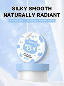 LAIKOU 1 Jar Silky Smoothing Milk Exfoliating Scrub, 90g Brightening Softening Body Polish Hydrating Even Tone Shower Routine Popular Beauty Body Care Product - Milk - View 6