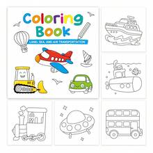 50Pcs Mini Coloring Books For Kids Ages 4-8, Pocket Size 9cm Coloring Books, Princess Cars Animals, Party Favors Goodie Bag Stuffers, Back To School - Multicolor - View 9