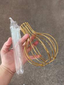 1 件纯色花瓶，金铁现代花瓶，带玻璃管，适用于客厅家居装饰、家居装饰、花瓶、中心装饰、桌面装饰、拉玛装饰、婚礼装饰、中心装饰、桌面装饰、派对 - 金色 - 查看 4