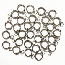 10/20/30pcs Flat Trigger Spring O-Rings, Metal Keychain Rings, Round Snap Clasps, Suitable For Keychains, Bags, Purses - Key Chain Hook Replacement Key Ring Lanyard DIY Crafts - Multicolor - View 5
