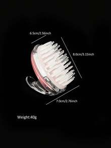 1PC Silicone Shampoo Brush, Scalp Massager And Hair Cleaning Brush For Shower And Bath, Head Body Relaxation Massage Comb, For Home Use And Daily Hair Care - Multicolor - View 10