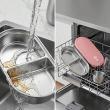 Kotak Makan Siang Portabel Stainless Steel 304, Wadah Penyimpanan Makanan Salad Buah Anti Bocor, Kotak Bento yang Dapat Ditumpuk, Aman untuk Mesin Pencuci Piring & Microwave, Cocok untuk Pelajar dan Dewasa di Rumah, Sekolah, Kantor, Berkemah di Luar Ruangan, Piknik, Perjalanan, Kembali ke Sekolah - MultiWarna - View 8