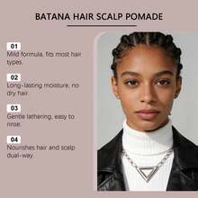 Batanaba Wave Styling Hair Wax Scalp Care Cream Deep Nourishing Repairing Styling Dreadlocks Braids Hair Styling Hair Care Pomade - Hair Wax 1 Jar - View 7