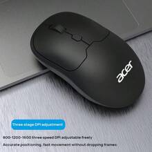 Acer Mouse Kantor Nirkabel Senyap OMR930: Resolusi 2400 DPI yang Dapat Diatur, Pegangan Ergonomis Anti-Selip, Desain Ramping dan Ringan, Daya Tahan Baterai Lama, Koneksi Nirkabel Stabil - View 5