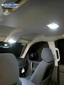 GLANBERT 全新 42 件組 LED 汽車楔形燈 T10 內飾照明燈 T5 閱讀燈 頂燈 尾燈 車牌燈 後車廂燈泡 - 白色 - 查看 9
