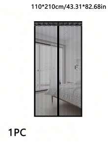 1pc Soft Mesh Magnetic Screen Door, Breathable Mosquito & Fly Proof Net, Easy Install Self-Adhesive Soft Door Curtain, Suitable For Year-Round Use, Fits Front Door, Sliding Door, Fly Screen/Insect Mesh - Multicolor - View 20