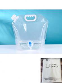 5L/10L Outdoor Camping Water Bag/Foldable Water Bucket - Large Capacity, Portable And Foldable Water Storage Container With Valve And Transparent Design; Perfect For Outdoor Camping, Picnic And BBQ Activities - Multicolor - View 14