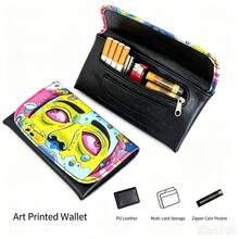 Portable Large‑Capacity Storage Bag, Multi‑Compartment Design With Zipper Pocket And Card Slot, Flip‑Open Travel Accessories Organizer Bag, Practical Gift For Daily Use, Christmas Gift For Family And Friends - Flip-top Storage Bag - View 1
