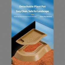 Reptile Tortoise Bath Basin With Dual Slope Ramp, 2 In 1 Turtle Soaking Pool Feeding Dish, Non-Slip Climbing Platform For Terrapin Lizard Gecko Habitat Decor - Style A - View 7