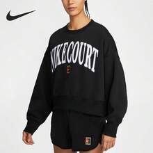 Nike Authentic Baru Kaos Lengan Panjang Leher Bulat Lembut dengan Cetakan Huruf untuk Wanita HQ0352-010 - HQ0352-010 - View 11