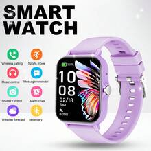 NcmRyu 1.83-Inch Full Touch HD Smart Sports Watch, Men's & Women's Watch, Wireless Calling, SMS, Alarm, Sports Mode, Music Playback, Multi-Function Smart Watch, Compatible With Android Smartphones - Multicolor - View 16