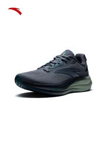 Anta Champion 5th Generation Men's Running Shoes, Shock-Absorbing, Breathable, Supportive, Non-Slip Athletic Shoes - Gray/Green - View 5