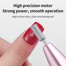 Rechargeable Electric Nail File, Professional Portable Acrylic, Gel Nail And Polishing Nail File, Wireless Design, Perfect Gift For Women, Battery Capacity: 300mAh - Multicolor - View 6
