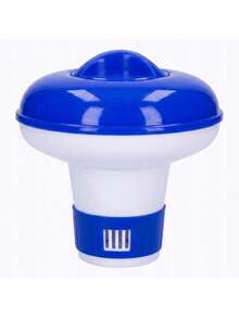 Floating Pool Tablet Dispenser 13.2 * 12.5 * 4.5 Cm With Adjustable Flow, Floating Pool Dispenser, Blue And White Pool Floater For 20 G Tablets And Granules, Gradual Water Treatment Distribution, Chlorine Resistant Design Ideal For Home Pools - A - View 7