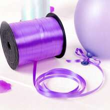 1 Roll Of Balloon String Plastic Ribbon Plain Colored Ribbon 100 Yards Balloon Strapping Tape Balloon Tie Rope Plastic Ribbon Christmas Gift Decoration Packaging Ribbon - Multicolor - View 6