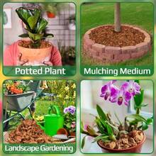 Large Particle Desalinated Coconut Shell Fiber Soil For Plants High Quality Plant Cultivation Material Soil Amendment Garden Accessories For Orchids Succulents Potted Plants Root Protection Indoor Outdoor Reusable Compostable Substrate DIY Planting - Camel - View 8