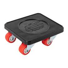 4pcs Square Professional Universal Dolley Wheels With Anti-Slip Pads For Beds, Bookcases, Desks, Coffee Tables - A - View 10
