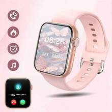 NcmRyu Pink Silicone Strap 2.01-Inch Touchscreen Multifunctional Electronic Watch For Female Students, Features Multiple Sports Modes, Camera Control, Social Media Notification, Suitable For Gifts, Sports, School And Other Occasions - Pink - View 9