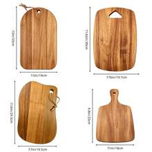 1pc Rope Hanging Wooden Cutting Board, Cheese Board, Suitable For Kitchen And Restaurant, Halloween Harvest Festival Back To School Season, Holiday Gift For Mother Father Lover - 1PC - View 3