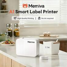 Printer Label Mini Marklife Memiva A1, Printer Stiker Perekat Tanpa Tinta Nirkabel Bluetooth untuk Usaha Kecil, Rumah, Sekolah, Kantor, Kompatibel dengan iOS & Android - MultiWarna - View 2