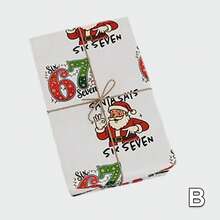3 Styles Christmas Wrapping Paper, Holiday Designs #6 And #7, Durable Fade-Resistant Gift Wrap With Jute Rope, Fun Holiday Gift Wrapping Supplies For Christmas Gift Wrapping - B - View 8