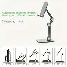 Portable And Adjustable Desktop Phone Stand, Suitable For Smartphones And Pads Ranging From 4.7 To 10 Inches. - Multicolor - View 2