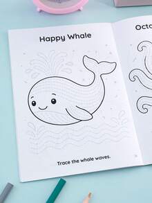 Children's Fun Animal Line Tracing Pen Control Training Workbook, Early Education Educational Learning Supplies For Back To School Season, Teacher Classroom Reward A5 Notebook - Pen Control Line Training - View 6