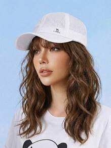 CAMEL CROWN Women & Men Baseball Cap, New Summer Sun Protection Sports Tennis Hat, Face-Slimming Visor Sun Hat - White - View 1