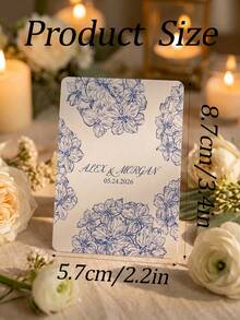 Personalized Floral Custom Playing Cards Set (54 Cards) With Metal Gift Box, Custom Name & Date Keepsake, Wedding Guestbook Alternative And Reception Party Game, Fun Family Tabletop Entertainment, Ideal Anniversary Gift For Newlyweds, Friends And Family - Multicolor 1 - View 7
