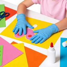 Nitrile Gloves For Crafts, Painting, Cooking, Science, Messy Play - Multicolor - View 3