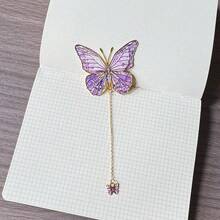 Butterfly Metal Bookmark, Brass Butterfly Bookmark, Elegant And Classic, Student Reading Bookmark, Back To School - Multicolor - View 12