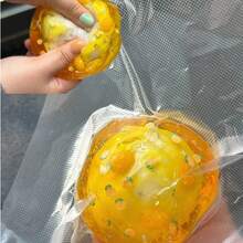 1個彩色水果手工捏捏球，奶油般柔軟蓬鬆慢回彈壓力球，可破殼且有清脆爆裂聲，ASMR助眠感官紓壓指尖玩具，適合兒童，萬聖節與聖誕節禮物 - 彩色 - 查看 11