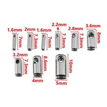 20Pcs Stainless Steel Leather Cord Chain Clasp Connectors, Leather Cord Pendant Connectors For DIY Necklace, Bracelet, Handmade Jewelry Accessories - DIY Accessories - View 3