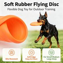 Pet Supplies, Silicone Soft Flying Disc, Durable And Bite-Resistant Flying Disc, Dog Training Toy, Suitable For All Breeds Of Dogs To Play - Multicolor - View 5