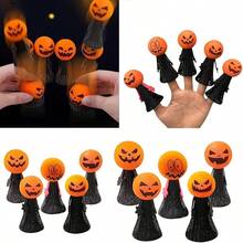 1/6/10pcs Halloween Toy Bouncing Horror Pumpkin Small Toy Accessories Funny Interactive Bouncing Toys (Random) - Multicolor - View 2