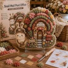 1 Set Honeycomb Honey Shop 3D Fabric Punch Art DIY Handmade Kit, Rustic Floral Bee Theme No-Sew Home Decor Set, Suitable For Home Decoration, Room Decor, Desktop Display, Bookshelf Decoration, DIY Craft Projects, Creative Handmade Gifts, Spring Seasonal Decoration - DIY Punch Needle Craft Kit - View 8