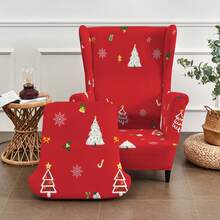 1 Set 2pcs Printed Positioned Christmas Tiger Stool Chair Cover Single Seat Sofa Cover Dustproof Living Room Bedroom Hotel Sofa Protection Cover All Season Universal Chair Cover With Armrests Thickened Elastic Bottom Chair Cover - Multicolor - View 10