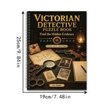 Victorian Detective Game Book, Immersive Puzzle Experience For Adults, Combination Of History And Deduction, Adult Intellectual Challenge, Leisure And Stress Relief, Multiple Styles Available (Pen Not Included) - Single Piece - View 7