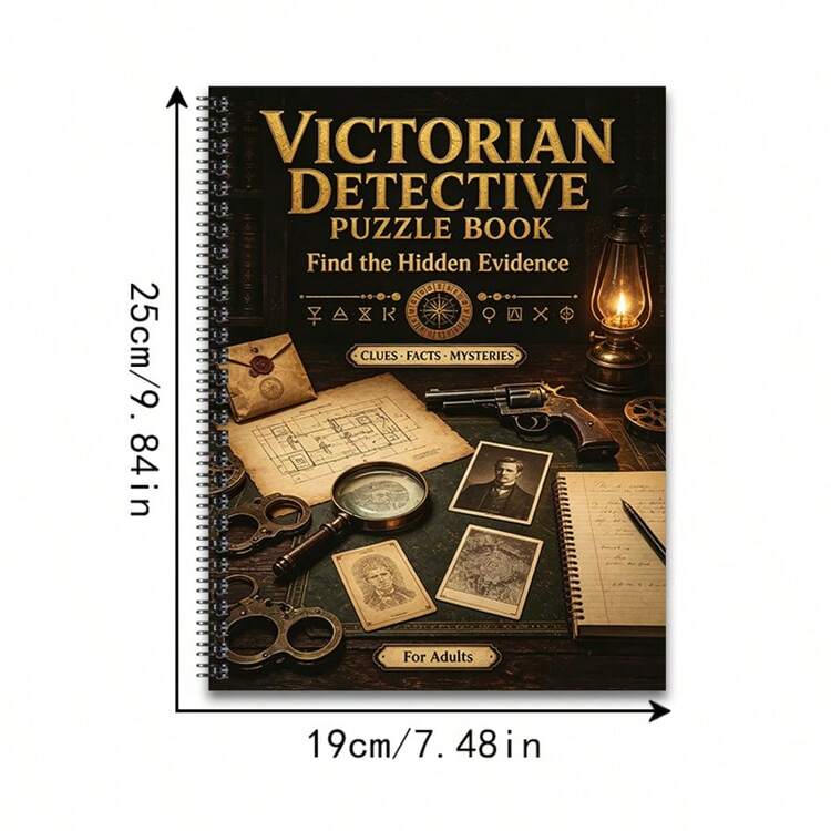 Victorian Detective Game Book, Immersive Puzzle Experience For Adults, Combination Of History And Deduction, Adult Intellectual Challenge, Leisure And Stress Relief, Multiple Styles Available (Pen Not Included) - Single Piece - View 6
