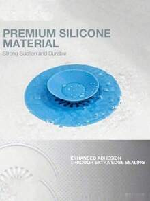1pc Universal 2-In-1 Kitchen Sink Drain Stopper With Premium Silicone Filter, Anti-Clogging Pop-Up Drain Plug, Hair Catcher For Bathtub, Shower And Sink - Multicolor - View 11