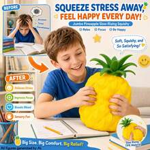 1pc Extra Large Pineapple Stress Relief Toy, Fun Sensory Pressure Relief Gift, Slow Rebound Desktop Decor, Holiday Gift, Cute Fun Gift, Birthday Gift, Easter Gift, Halloween Gift, Christmas Gift, Cheese Squeeze Toy, Fidget Toy, Random Style - Multicolor - View 3